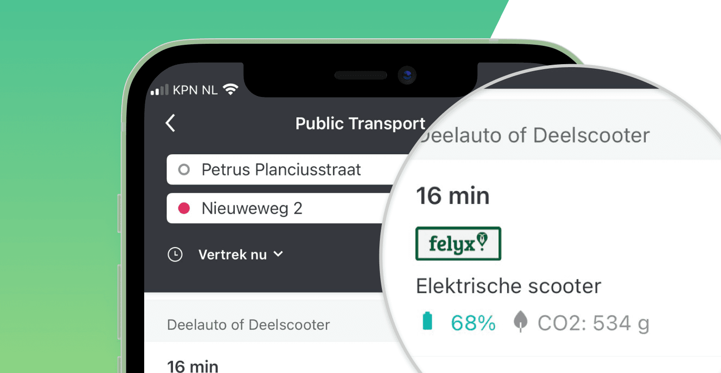 Deelvervoer reisplanner