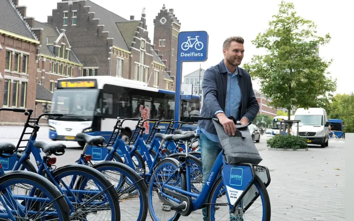 Deelfiets Arriva Ga op pad met een Arriva Deelfiets met glimble