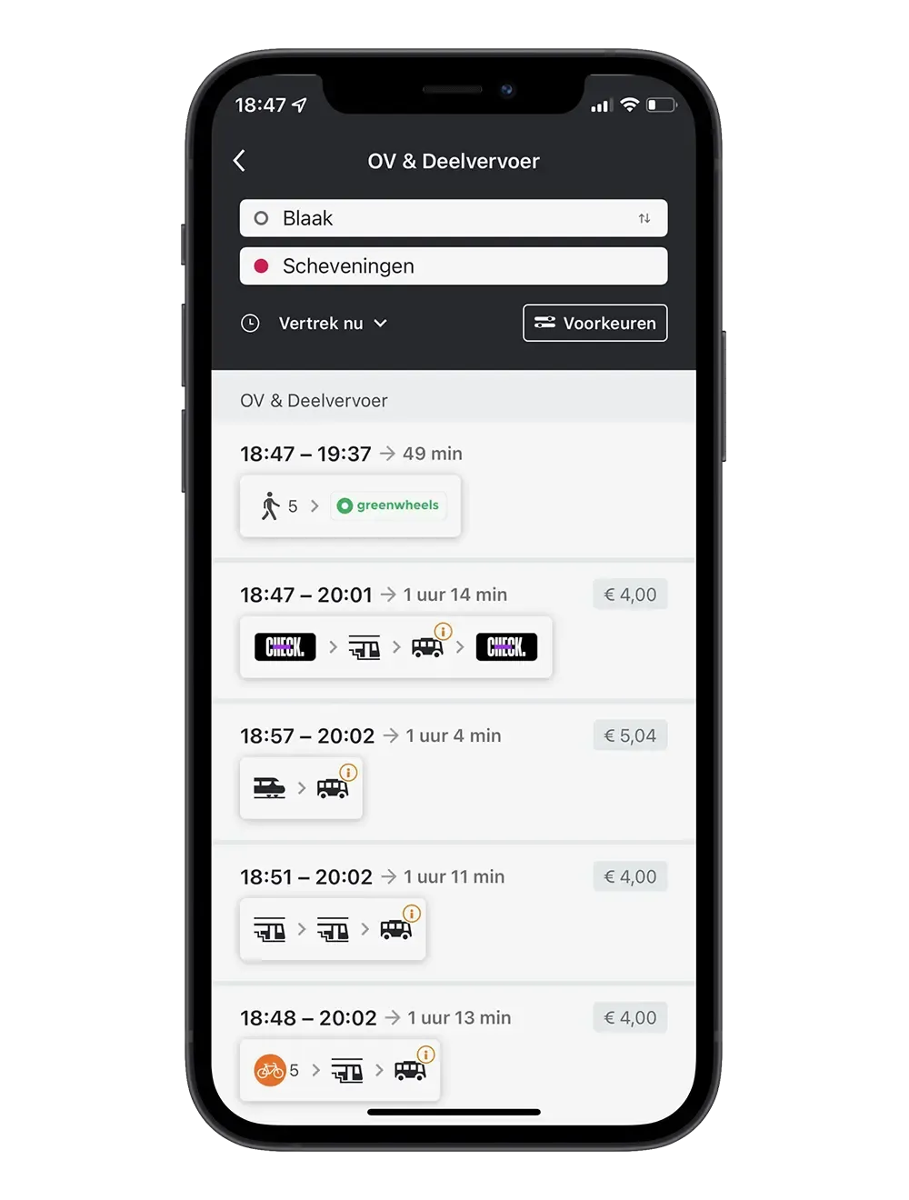 Reisapp glimble Eén app voor alle reizen