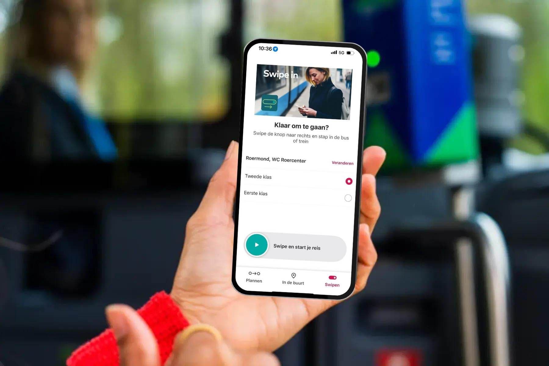 Swipe en start je reis
