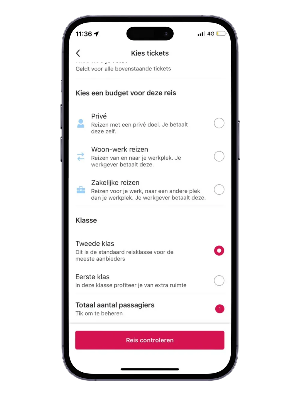 Stap 1 groepsticket kopen