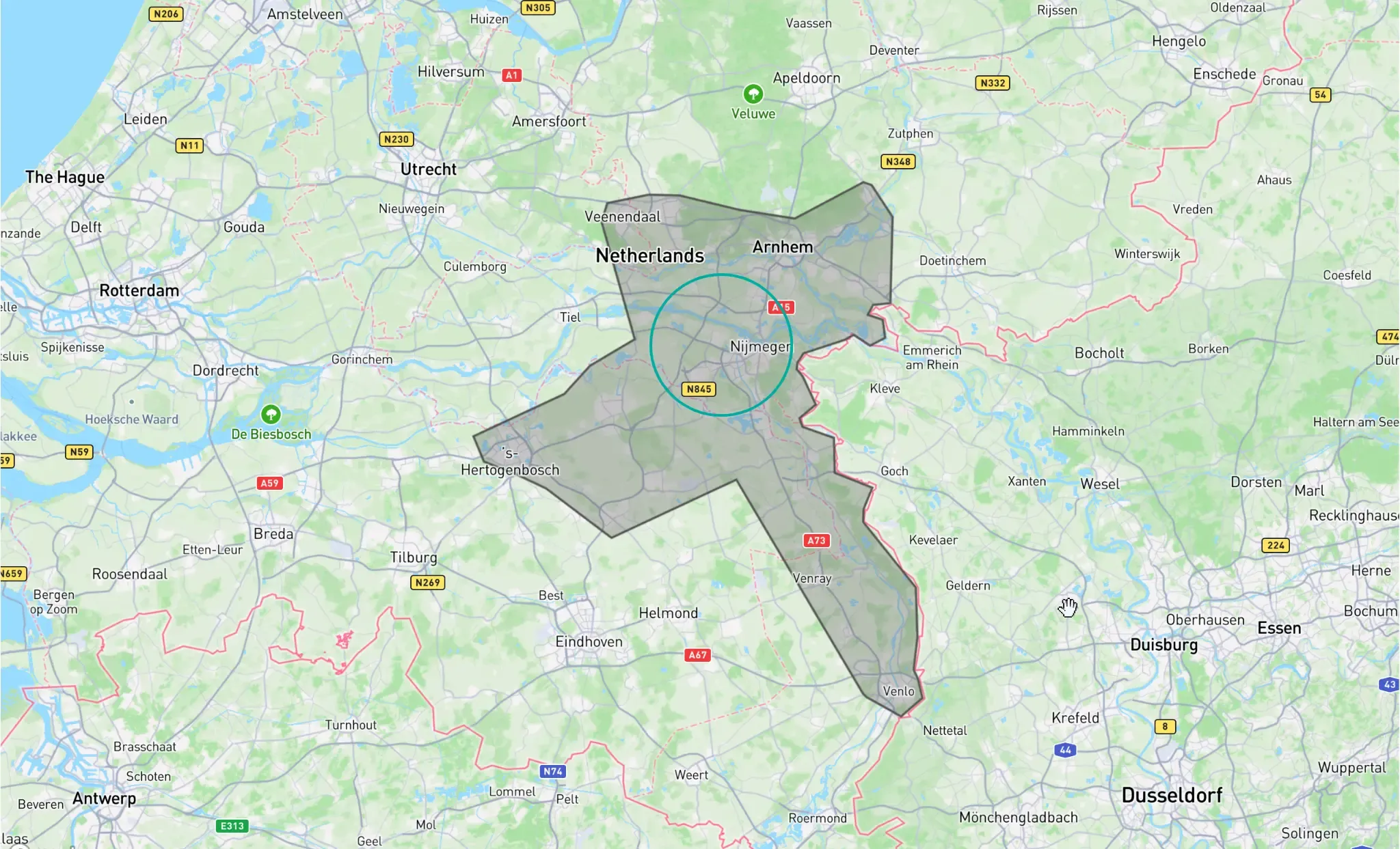 A73 kaartje